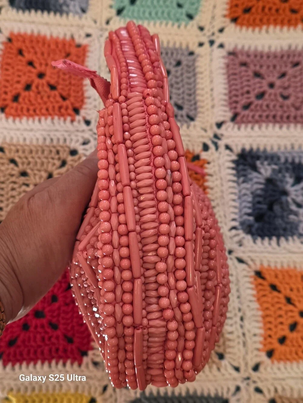 Viral Pink Tiktok Trend Beaded Bag Handcrafted In India